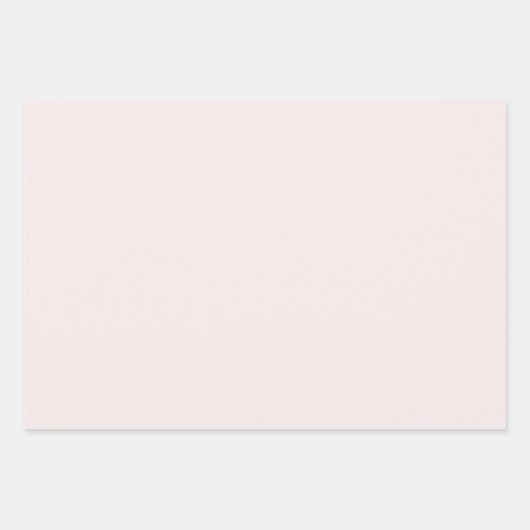 Romantische Roze Glitter Bloemige Trouwdag Inpakpapier Vel (Voorkant 2)