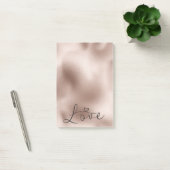 Romantische Roze Gouden Liefdes Hart Bruiloft Post-it® Notes (Kantoor)