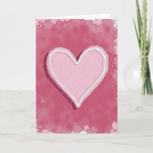 Romantische Roze Hart Kaart