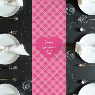 Romantische Roze Harten Tafelloper Valentijns Cade