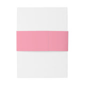 Romantische Roze Harten Uitnodigingen Wikkel (Achterkant Voorbeeld)
