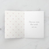 Romantische Roze Harten Verjaardag Kaart (Binnen)