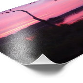 Romantische Roze Hemel Foto Afdruk (Hoek)