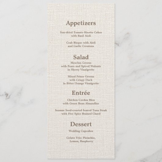 Romantische Roze | Kaarten van het menu Gold Foil  (Achterkant)