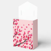 Romantische roze kersenbloesem bedankdoosjes (Geopend)