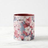 Romantische Roze Kersenbloesem Mok (Midden)