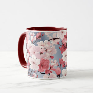 Romantische Roze Kersenbloesem Mok