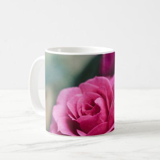 Romantische Roze Koffiemok (Voorkant links)