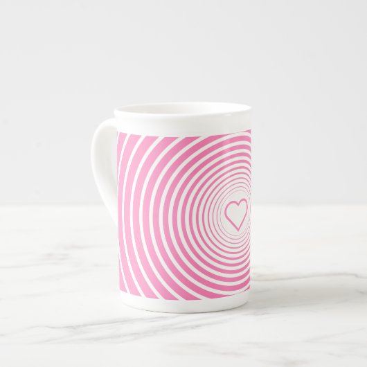 Romantische roze Mok met hart (Links)