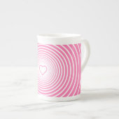 Romantische roze Mok met hart (Voorkant rechts)