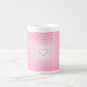 Romantische roze Mok met hart (Voorkant)