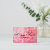 Romantische Roze Oud nam Rustiek Visitekaartje toe (Staand voorkant)