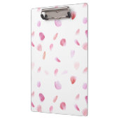 Romantische roze perzik Roos bloemblaadjes Klembord (Links)