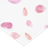 Romantische roze perzik Roos bloemblaadjes Lange Tafelloper (Hoek)