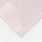 Romantische roze perzik rozenblaadjes fleece deken (Hoek)