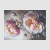 Romantische Roze Pioen Decoupage Tissuepapier (Voorkant)