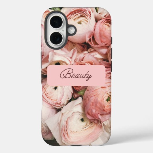 Romantische Roze Pioen iPhone 16 / iPad hoes (Achterkant)