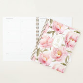 Romantische Roze Pioen Planner (Display)