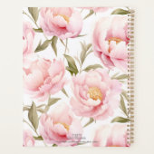 Romantische Roze Pioen Planner (Achterkant)