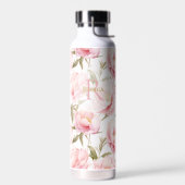 Romantische roze pioen waterfles (Links)