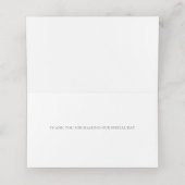 Romantische roze pony's rijstpapier Barefoot Bride Plaatskaartje (Binnenkant ongevouwen)