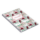 Romantische Roze & Rode Rozen Persoonlijk Notitieboek (Rechterzijde)