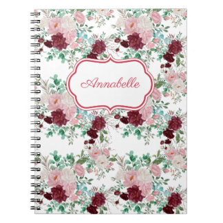 Romantische Roze & Rode Rozen Persoonlijk Notitieboek