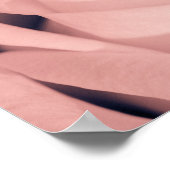 Romantische Roze Roos Bloem Archief Kunst Poster (Hoek)