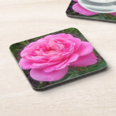 Romantische Roze Roos 'Leonardo Da Vinci'    Bier Onderzetter (Linkerzijde)