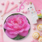 Romantische Roze Roos 'Leonardo Da Vinci'    Papieren Bordje (Feest)