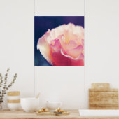 Romantische Roze Roos op Canvas Macro Abstract Poster (Keuken)