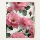Romantische roze roos planner (Achterkant)