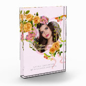 Romantische Roze Rose Liefde Foto Roze (Links)