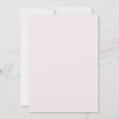 Romantische Roze Roségouden Bruiloft Kaart (Achterkant)