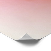 Romantische roze roze druk poster (Hoek)