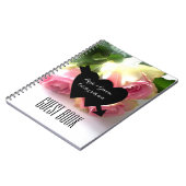 Romantische roze roze foto's bruiloft notitieboek (Linkerzijde)