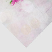 Romantische roze roze met boezem en spatjes op wit tissuepapier (Detail)