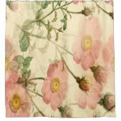 Romantische Roze Rozen Badkamer Gordijn (Voorkant)