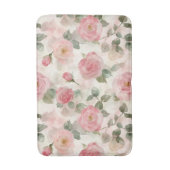 Romantische Roze Rozen Bloem Badmat (Voorkant Verticaal)