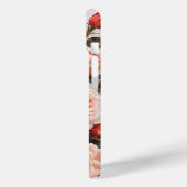 Romantische Roze Rozen Bloemen op Wit Marmer Case-Mate iPhone Case (Achterkant / Links)