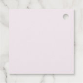 Romantische Roze Rozen Boog Chic Bloem Bruiloft Bedankjes Labels (Achterkant)