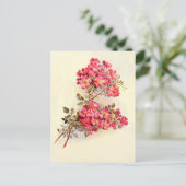 Romantische  roze rozen briefkaart (Staand voorkant)