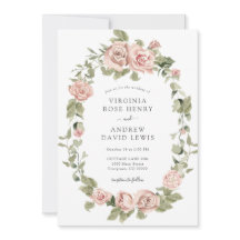 Romantische  roze rozen bruiloft