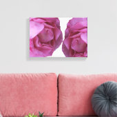 Romantische roze rozen eenvoudige moderne bloemen canvas afdruk (Insitu (Woonkamer))