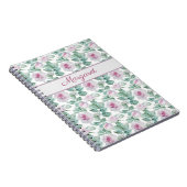 Romantische Roze Rozen Persoonlijk Notitieboek (Rechterzijde)