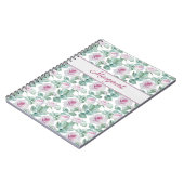 Romantische Roze Rozen Persoonlijk Notitieboek (Linkerzijde)