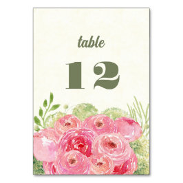 Romantische Roze Rozen Waterverf Kaart