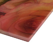 Romantische Roze Rozen Zachte Afwerking Snijplank (Hoek)