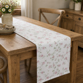 Romantische roze rozen zachte boerderij bloemen medium tafelloper