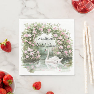 Romantische Roze Rozen Zwanenmeer Bloemrijke Bruil Servet